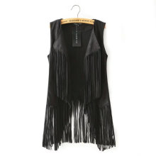 Wholesale Fashion Women Sleeveless Tassel Cardigan